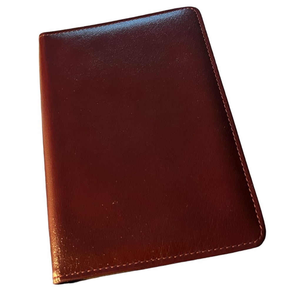 Vintage Leather Day-Timers Burgundy Cover AND New Inserts ‘Family Record’ 1979